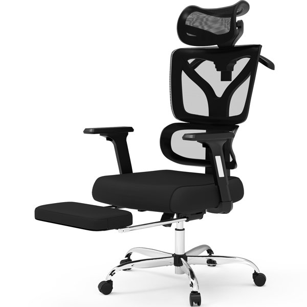 Inbox Zero Askia Ergonomic Mesh Desk Chair with Headrest Wayfair.co.uk